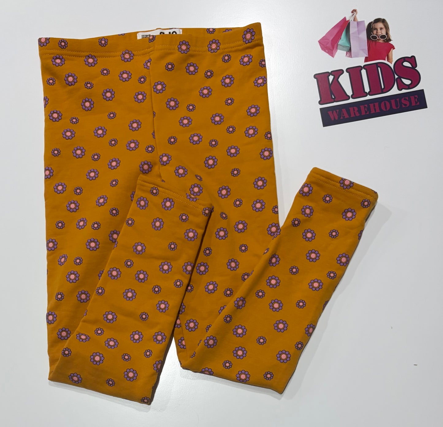 Cotton On Orange, Purple Flower Print Pants Size 9