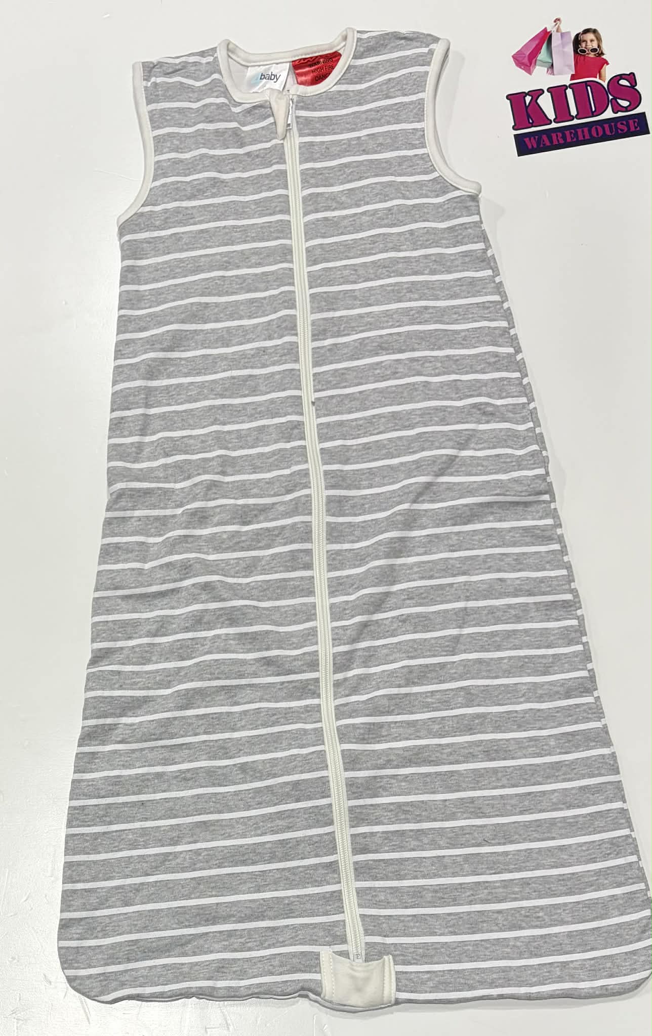 4Baby Grey, White Stripes Size 00-0 (3-12 Months) TOG 1