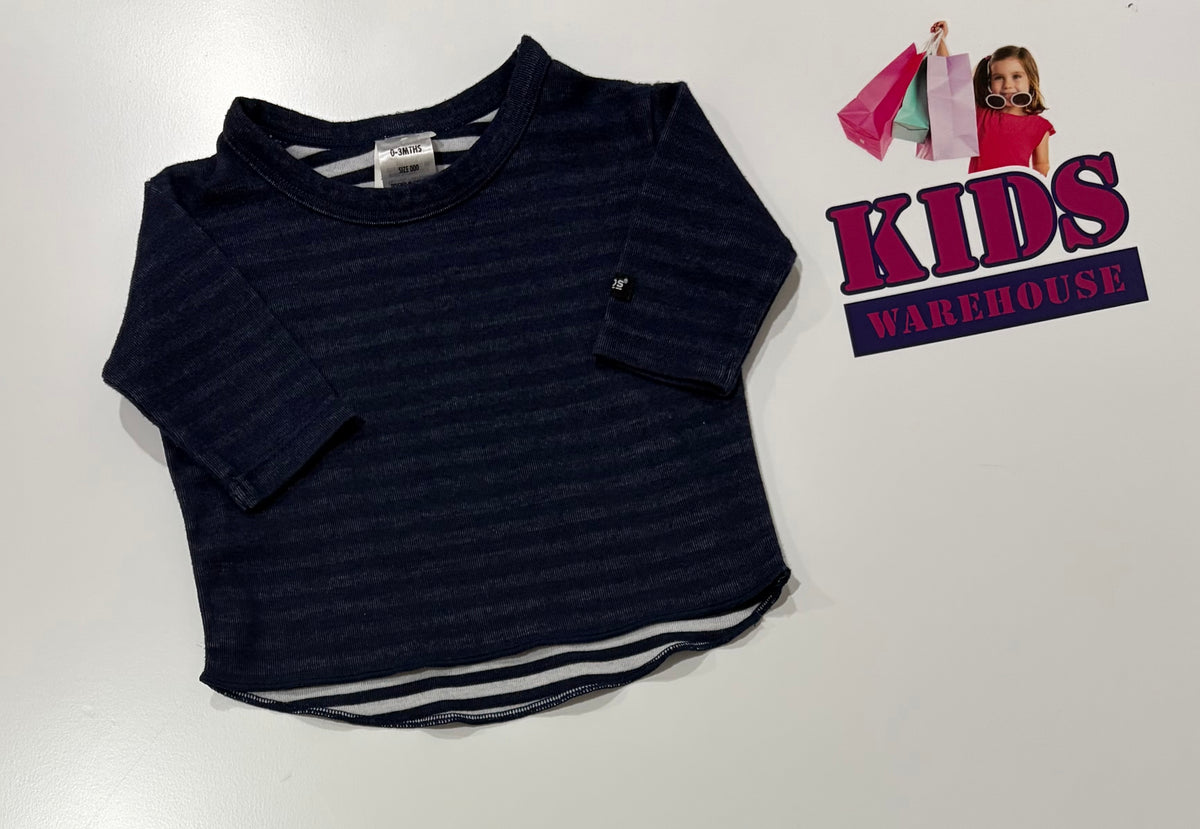 Bonds Blue Stripe Top Size 000