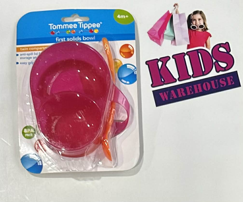 NEW Tommee Tippee Pink First Solids Bowl 4m+