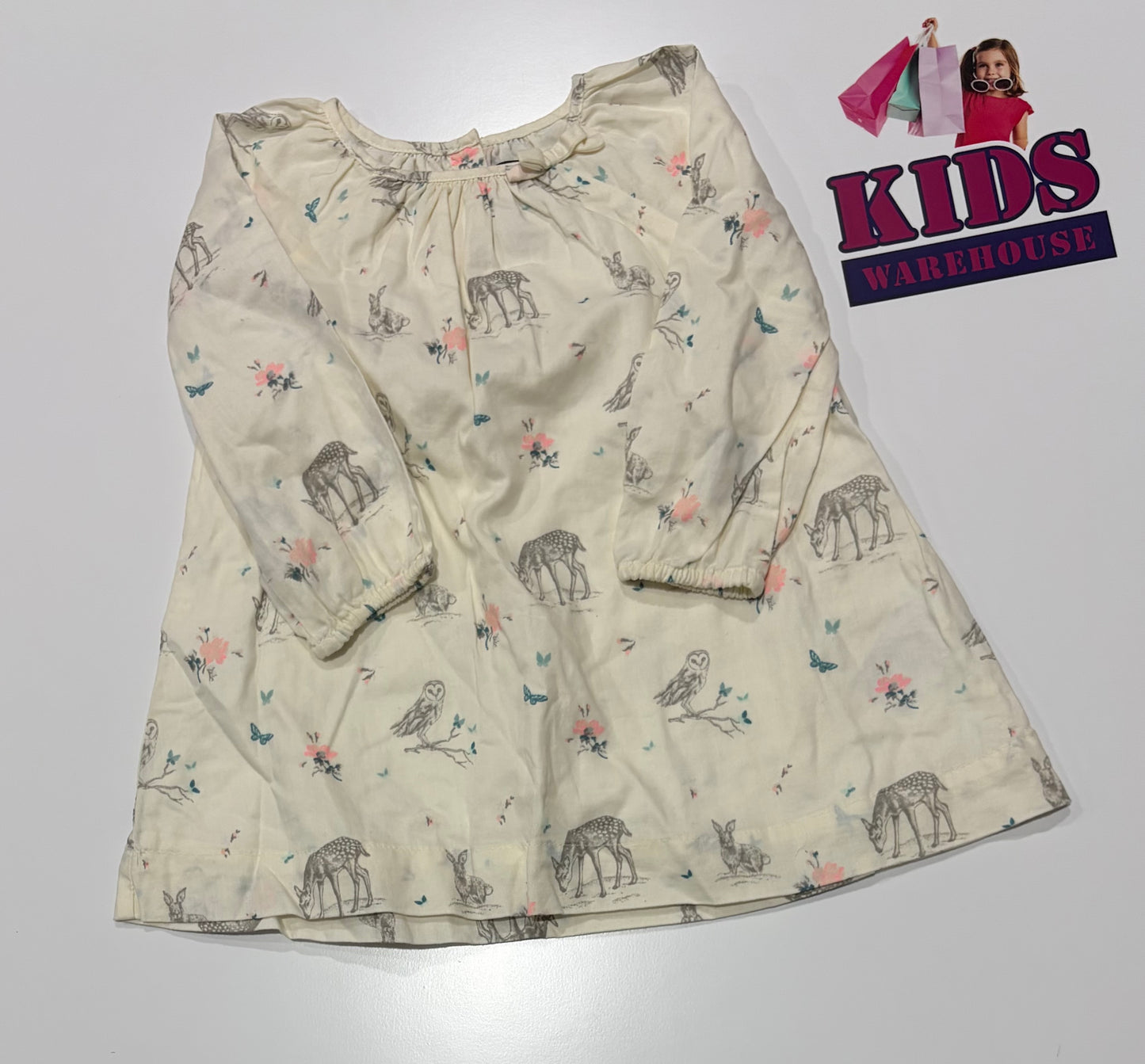 Gap White, Floral Print Dress Size 2