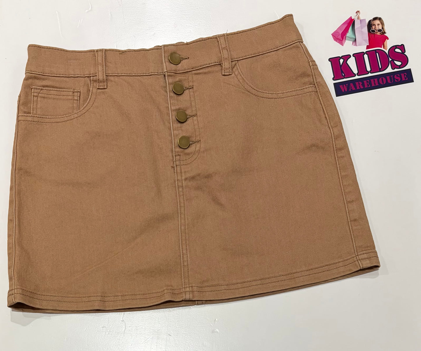 Tan Denim Skirt Size 16
