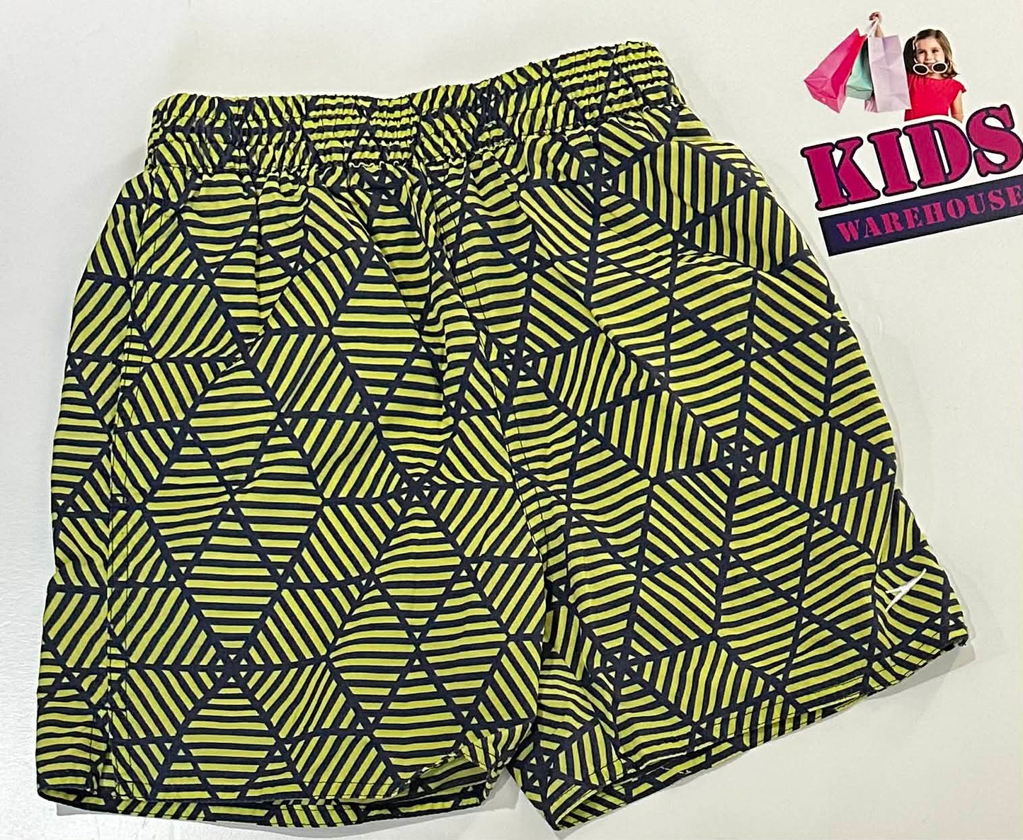 Speedo Green & Black Shorts Size 5