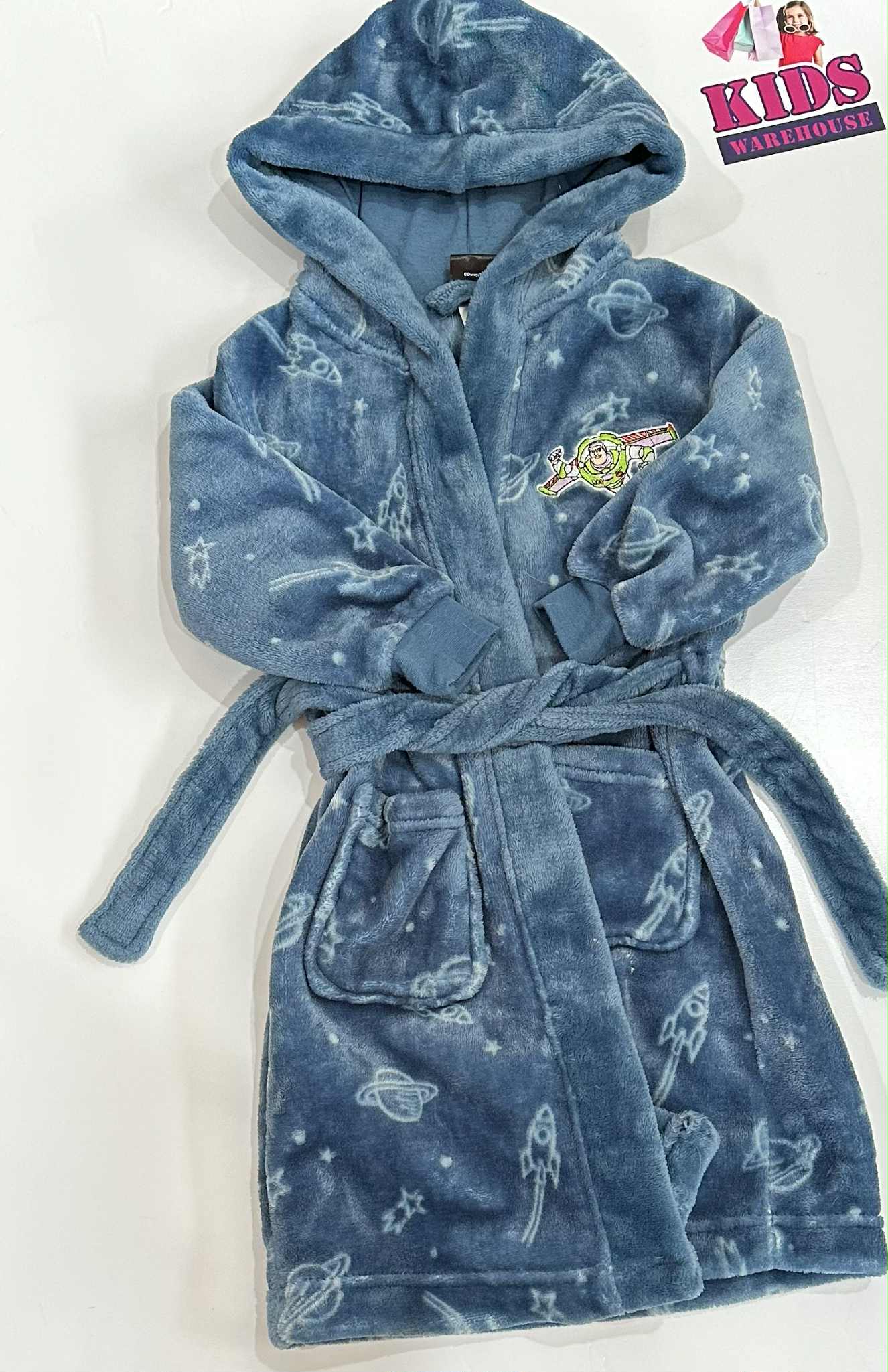 Disney Pixar Toy Story Blue Dressing Gown Size 3