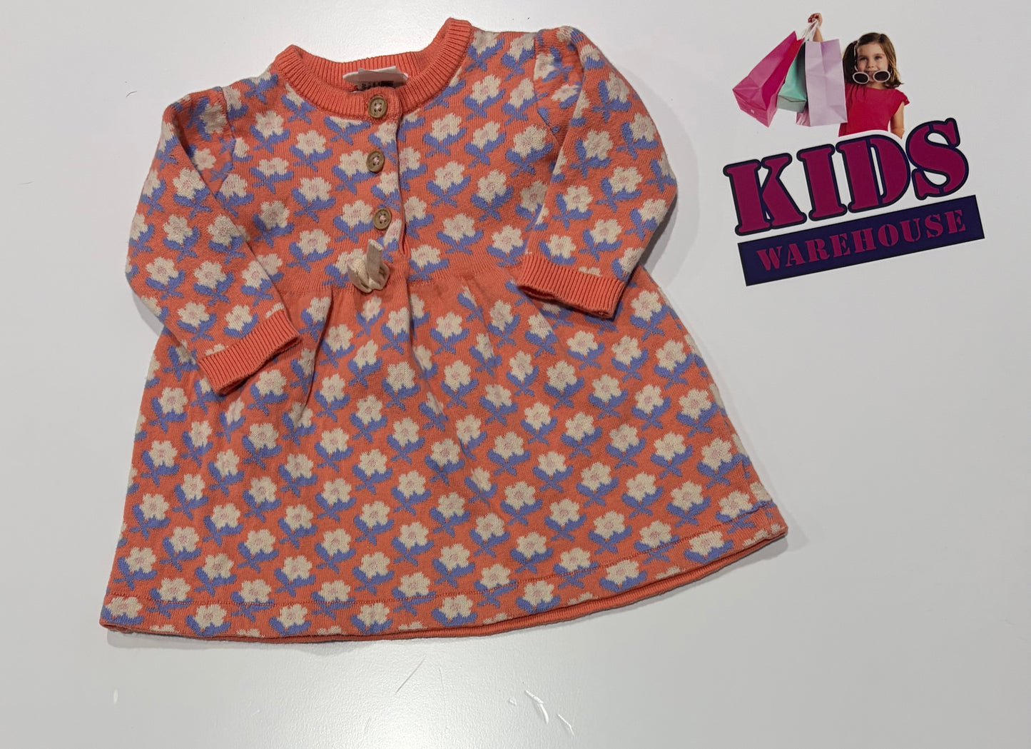 Jack & Milly Pink, Flower Print Dress Size 000