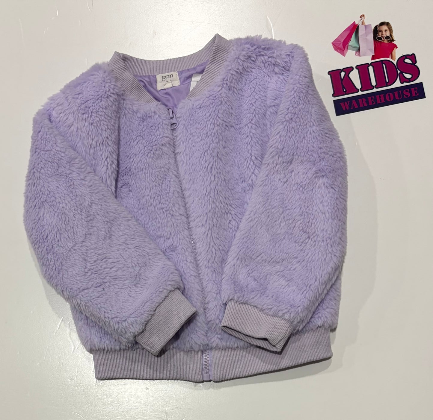 Gem Look Purple Fluffy Sweater Size 4