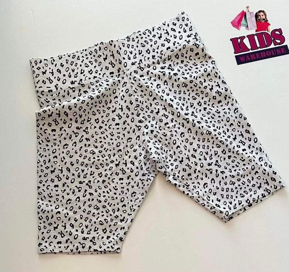 Target Grey & Black Leopard Print Tight Shorts Size 14