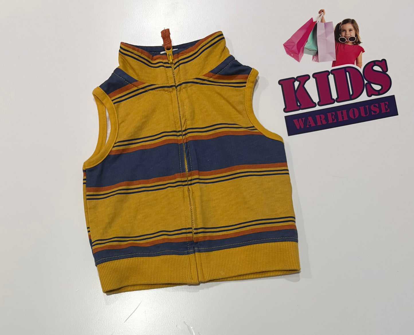 Carter's Yellow, Blue Vest Size 0