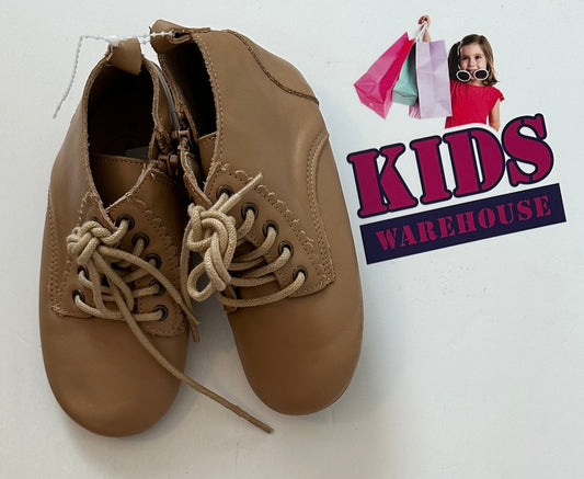 Blush Kids Tan Zip Up Boots Size 10 (Child)