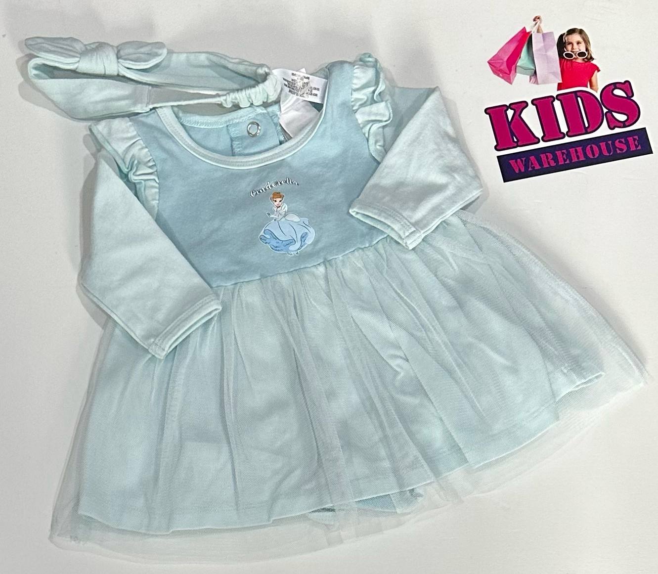 Disney Blue Tutu Dress With Cinderella Print Size 000