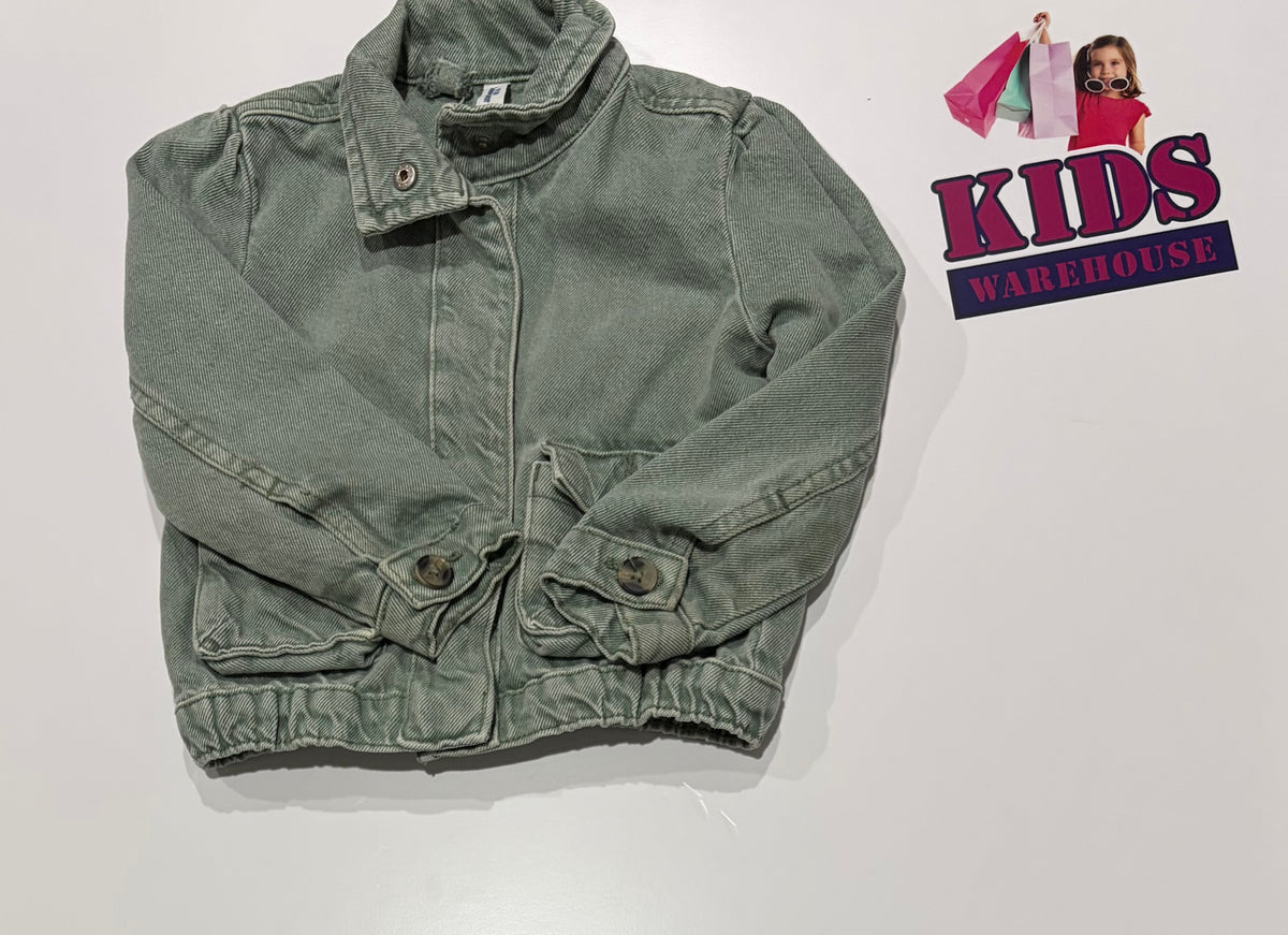 1964 Denim Company Green Denim Jacket Size 3