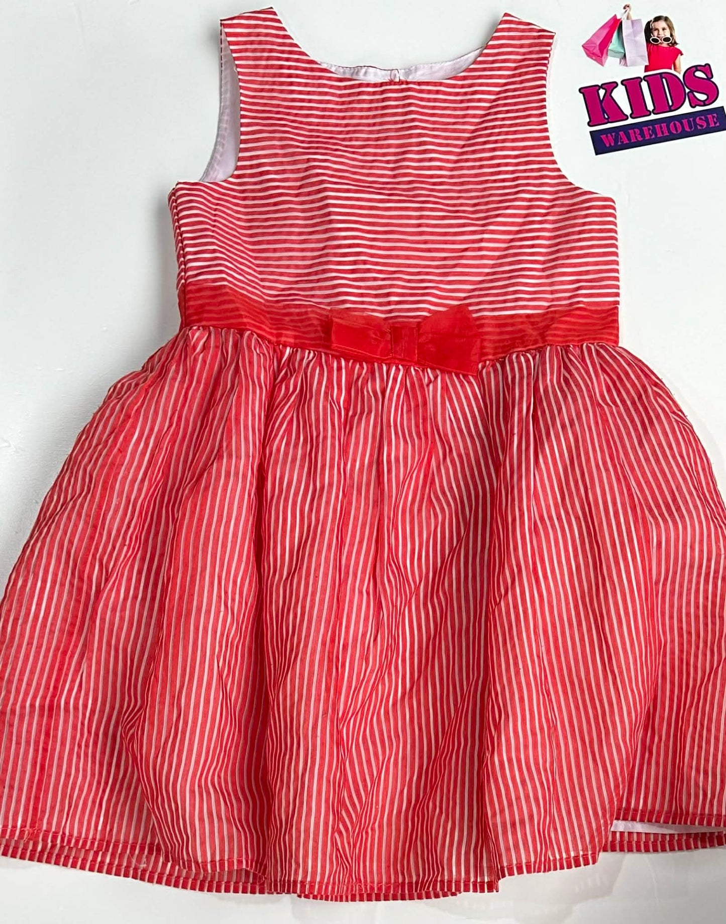 Origami Red & White Dress Size 6