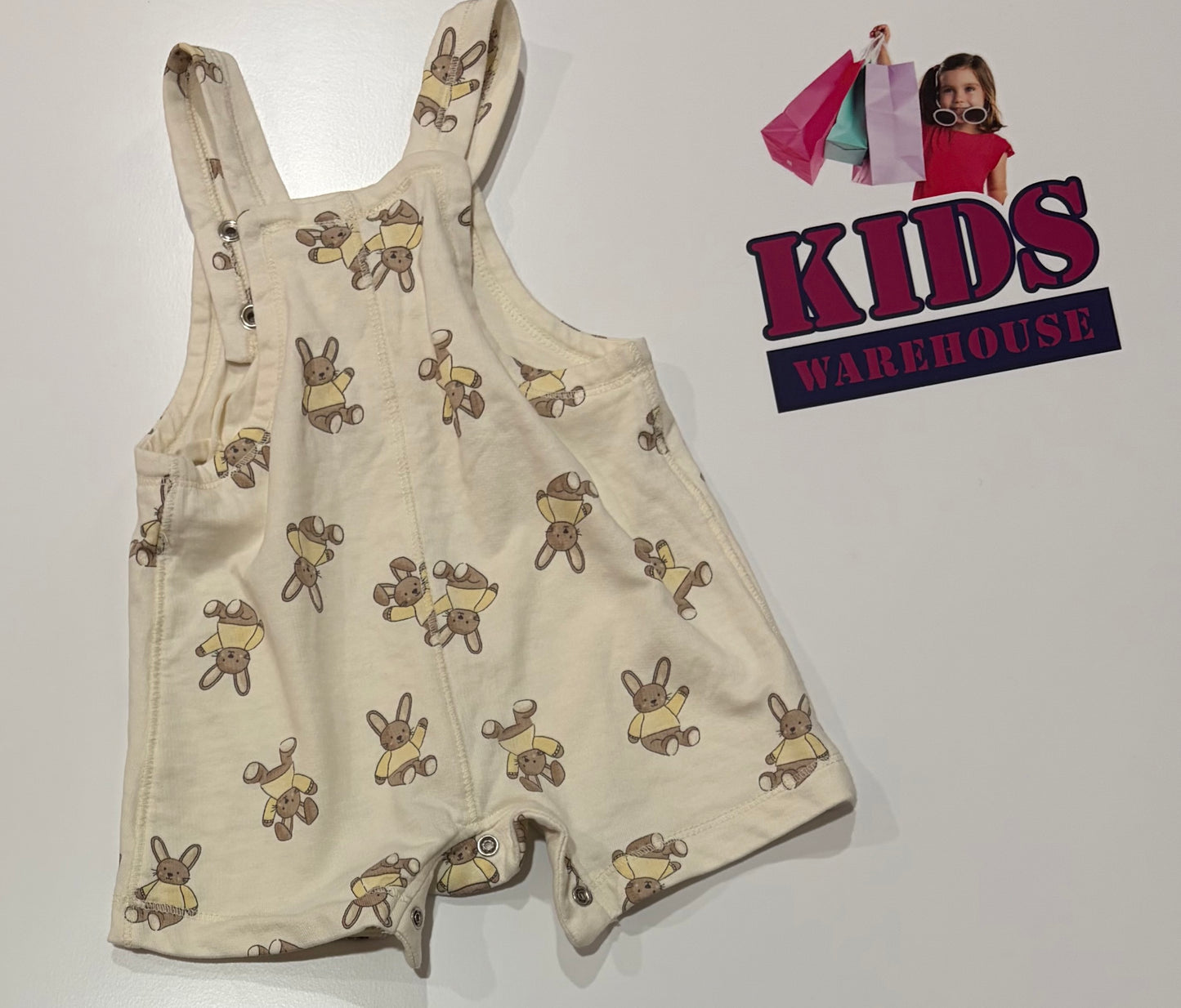 Baby Berry Cream, Bunny Print Jumpsuit Size 000