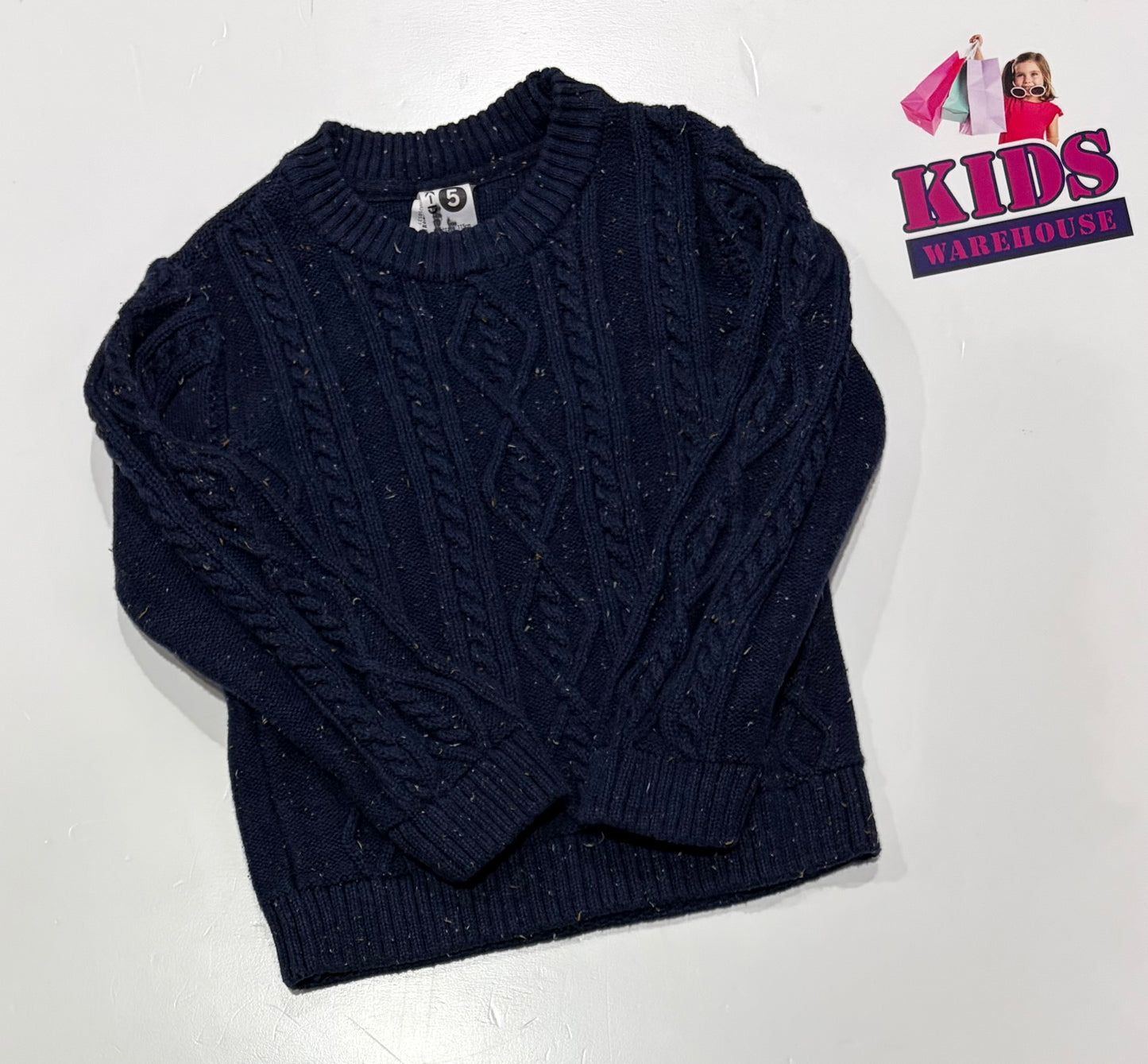 K-D Navy Blue Knit Sweater Size 5