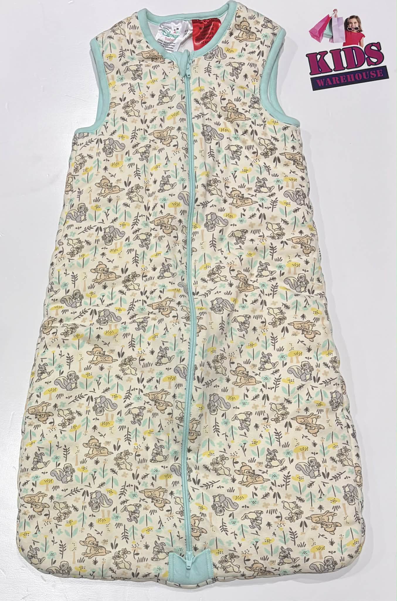 Disney Baby Yellow Bambi Print Size 00-1 (6-18 Months, 8-12kg) TOG 2