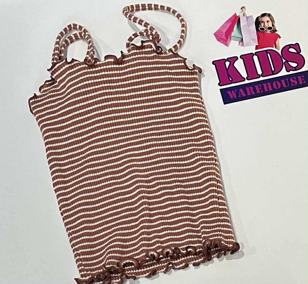 Seed Teen Brown & White Top Size 8