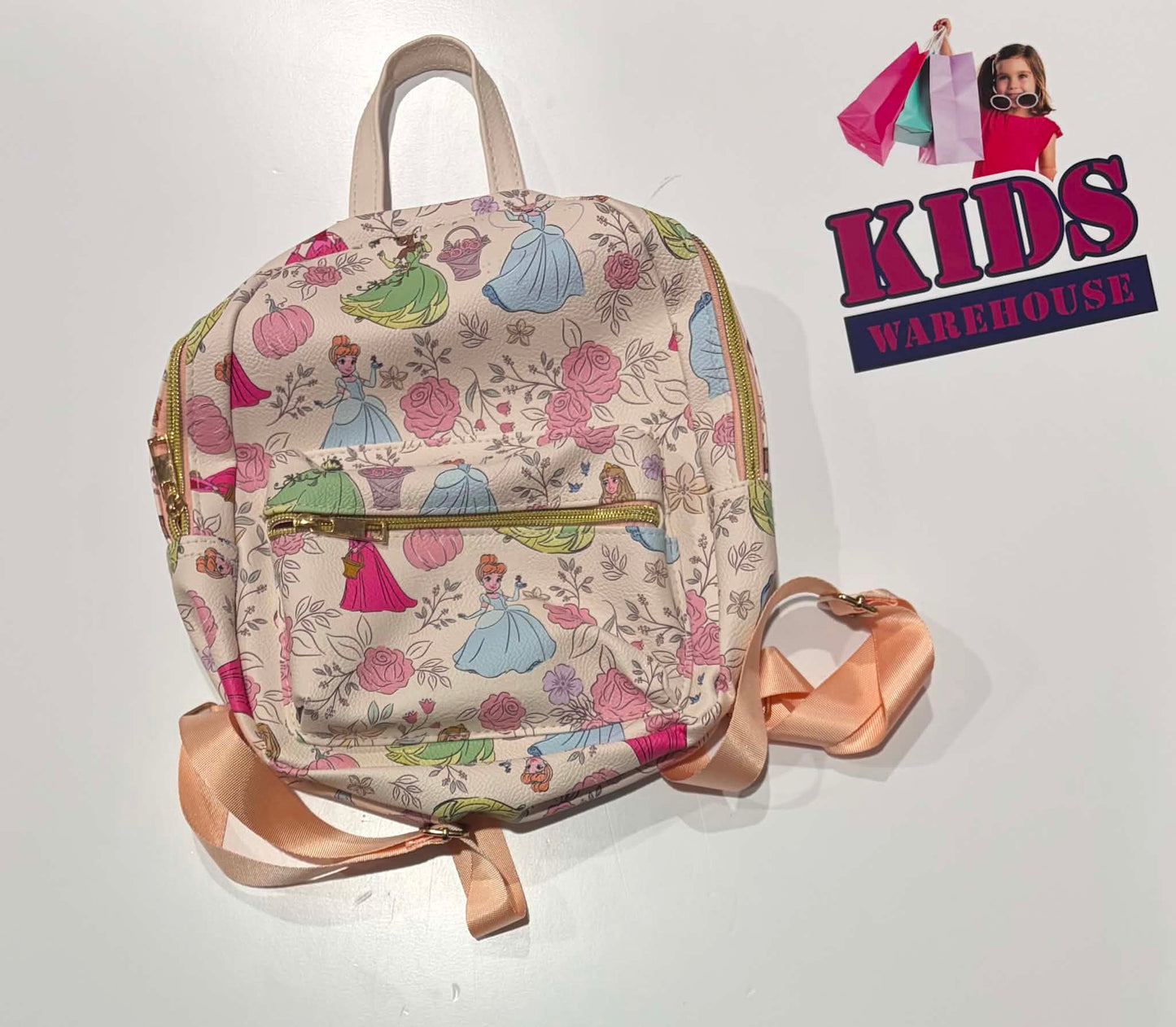 Disney White, Princess Themed Backpack