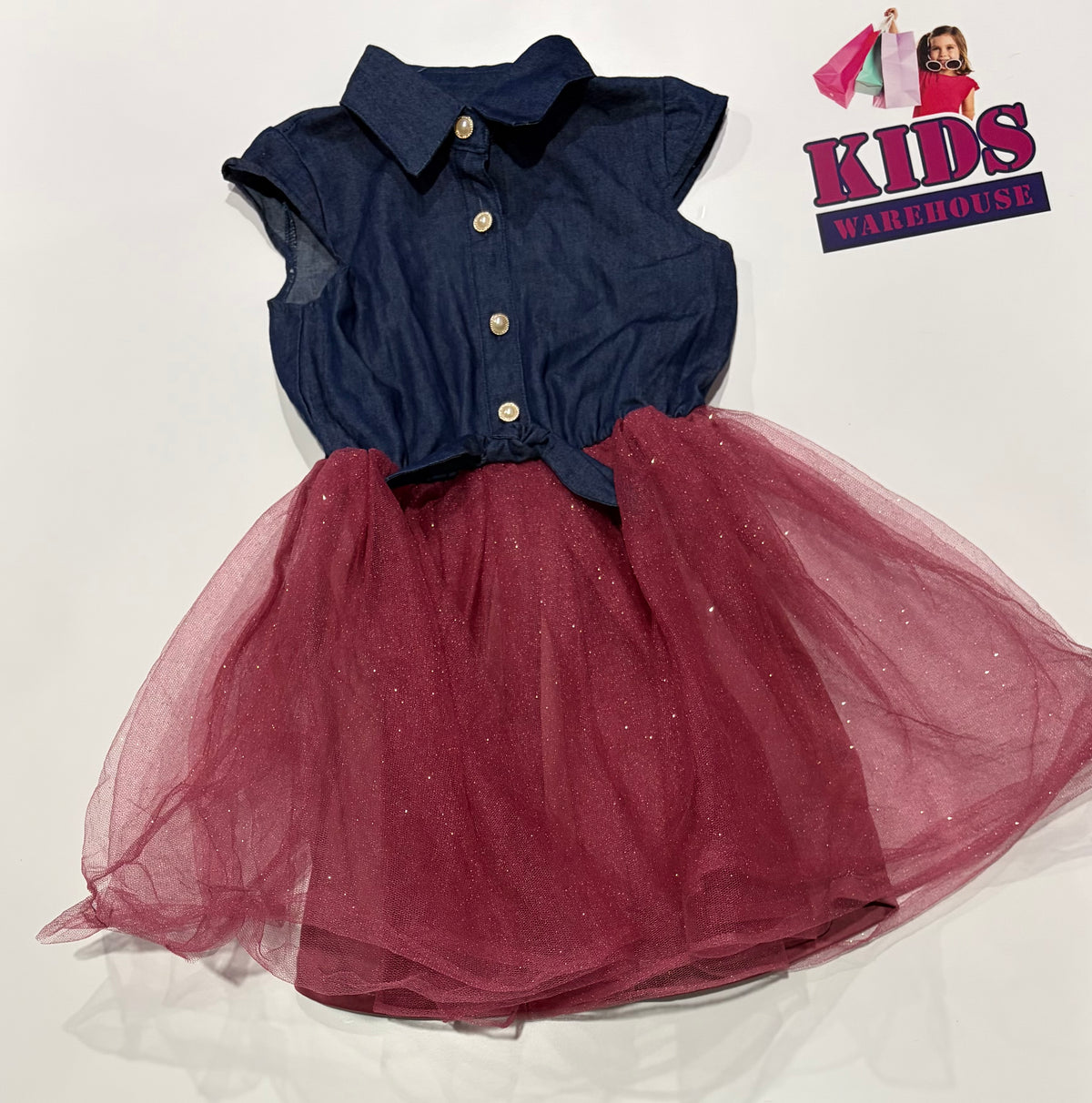 Lily Bleu Blue, Maroon Dress Size 5