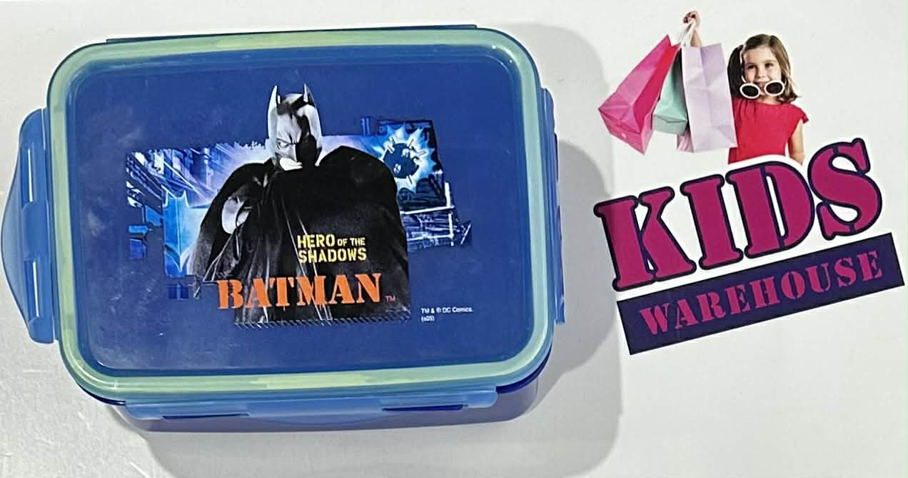 Batman Hero Of The Shadows Print Blue Lunch Box