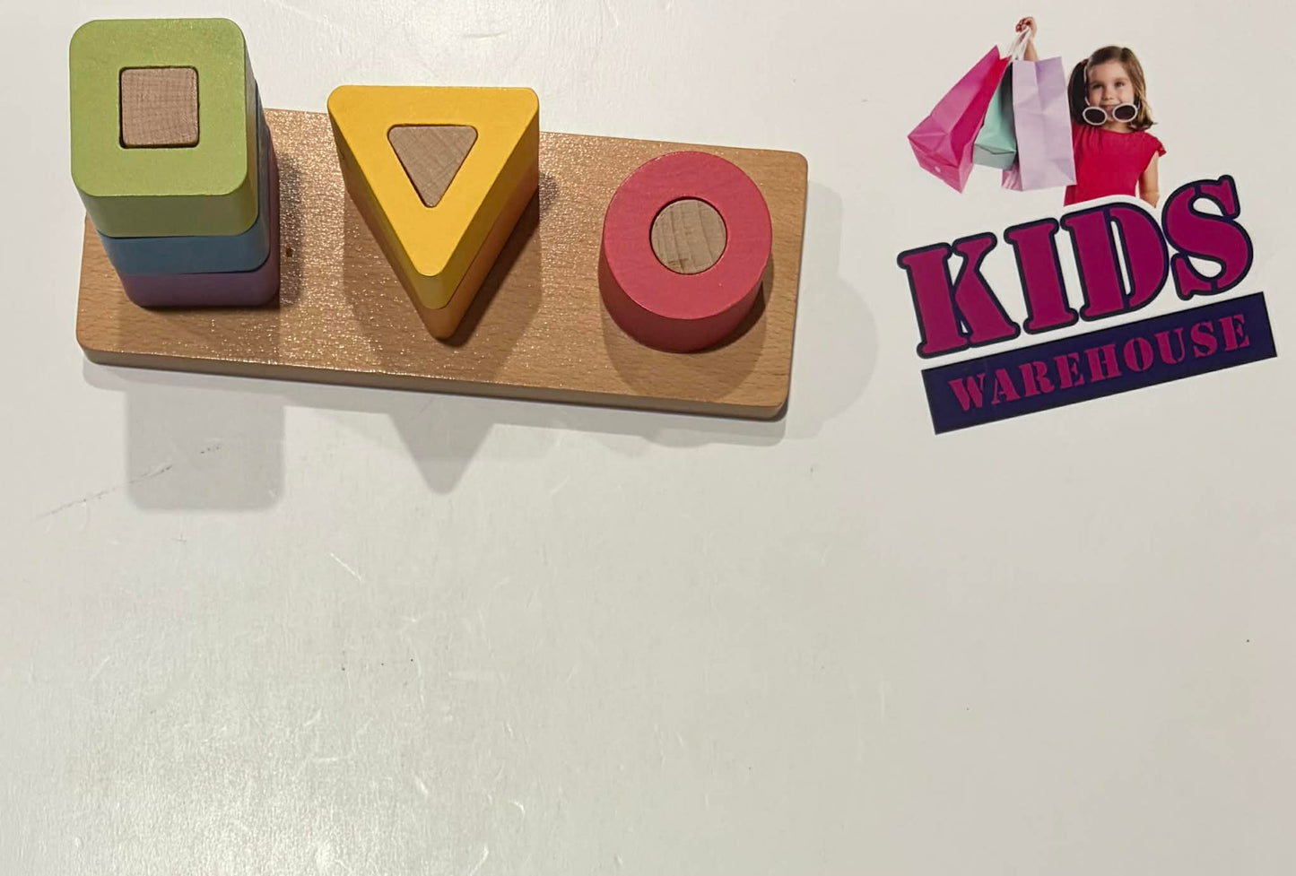 KiwiCo Colourful Wooden Shapes Sorter And Stacker