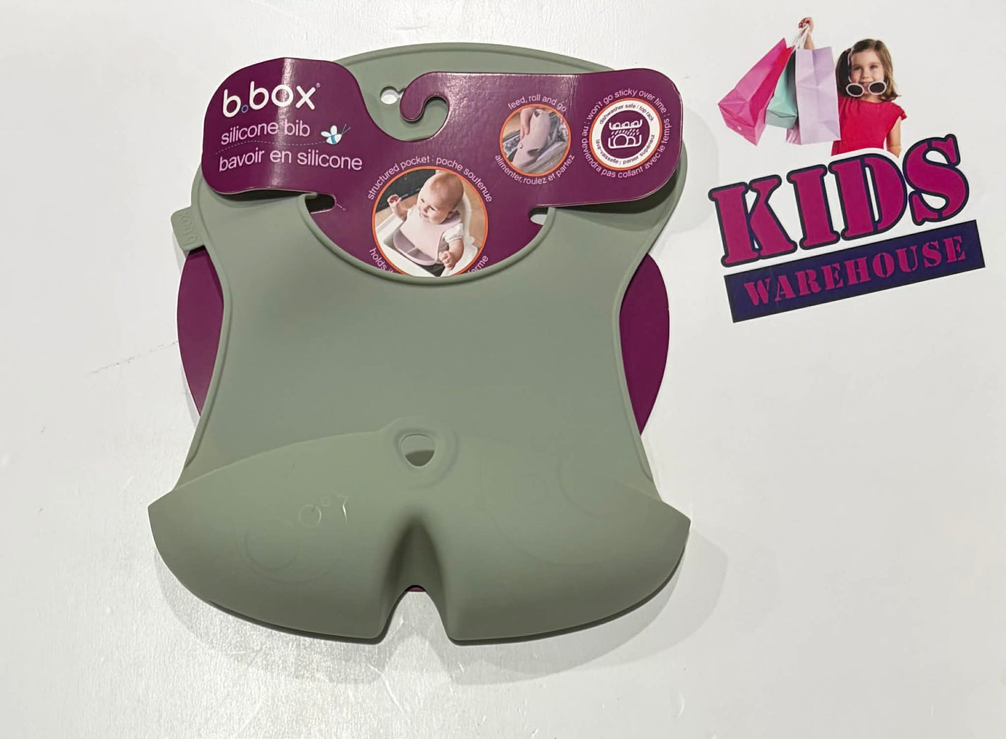 Not Used B.Box Green Silicon Bib