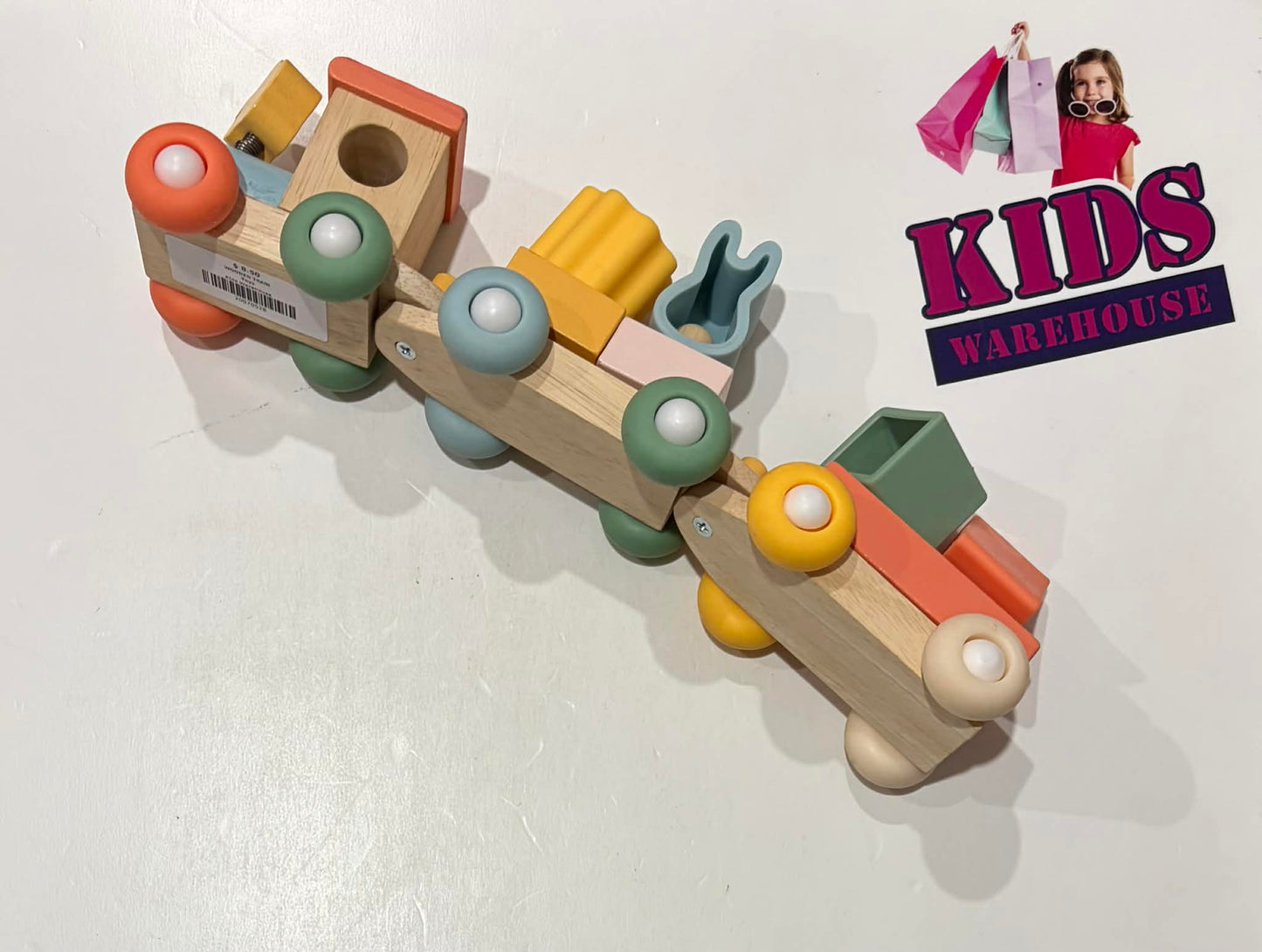 Wooden Pull Along Train Stacker