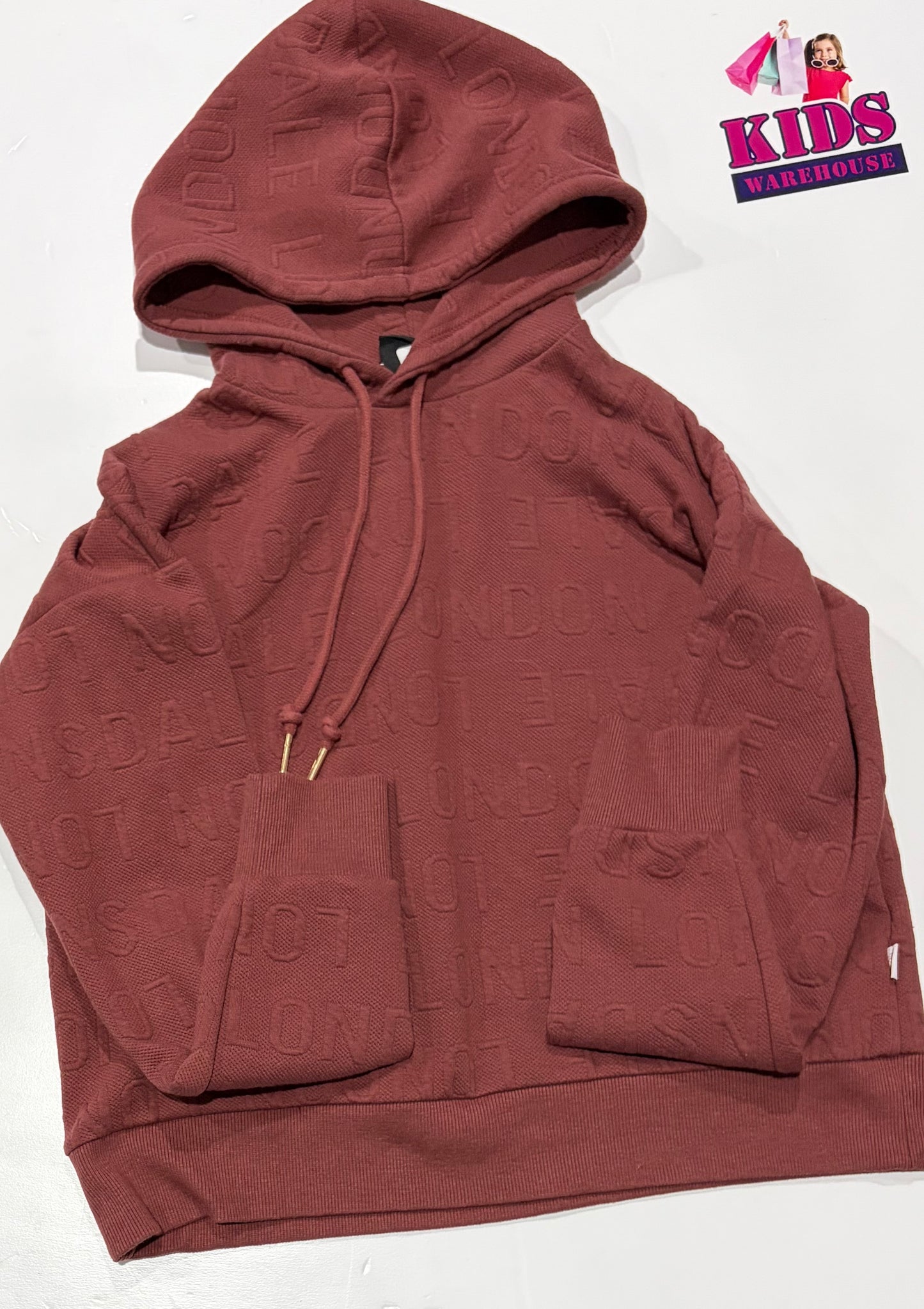 Lonsdale London Maroon Hoodie Size 12