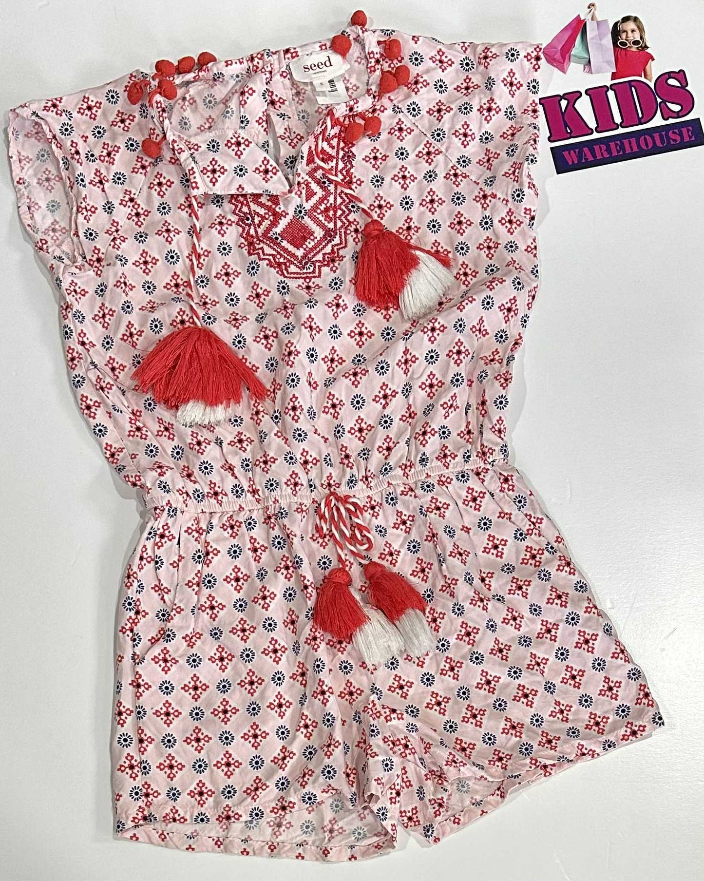 Seed Heritage Pink & Red Bodysuit Size 5