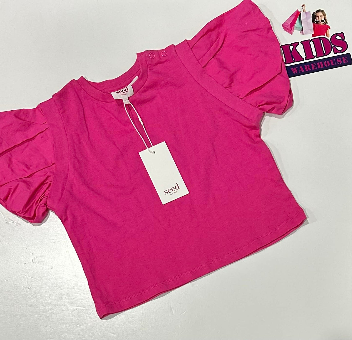 New Seed Heritage Pink Top Size 2 (RRP $24.95)