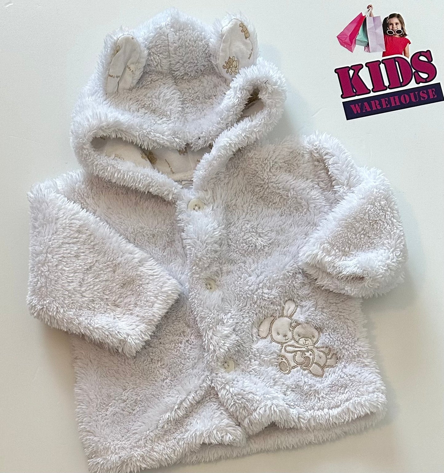 Target White Soft Fluffy Jacket Size 00