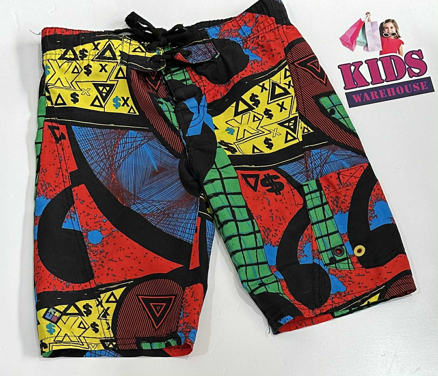 Cotton On Black & Red Swim Shorts Size 4