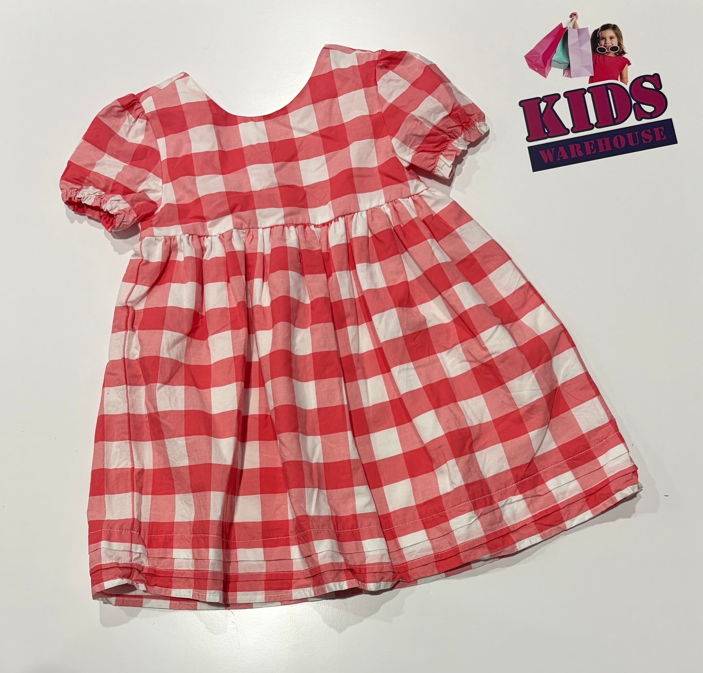 Tommy Bahama Red, White Check Print Dress Size 3