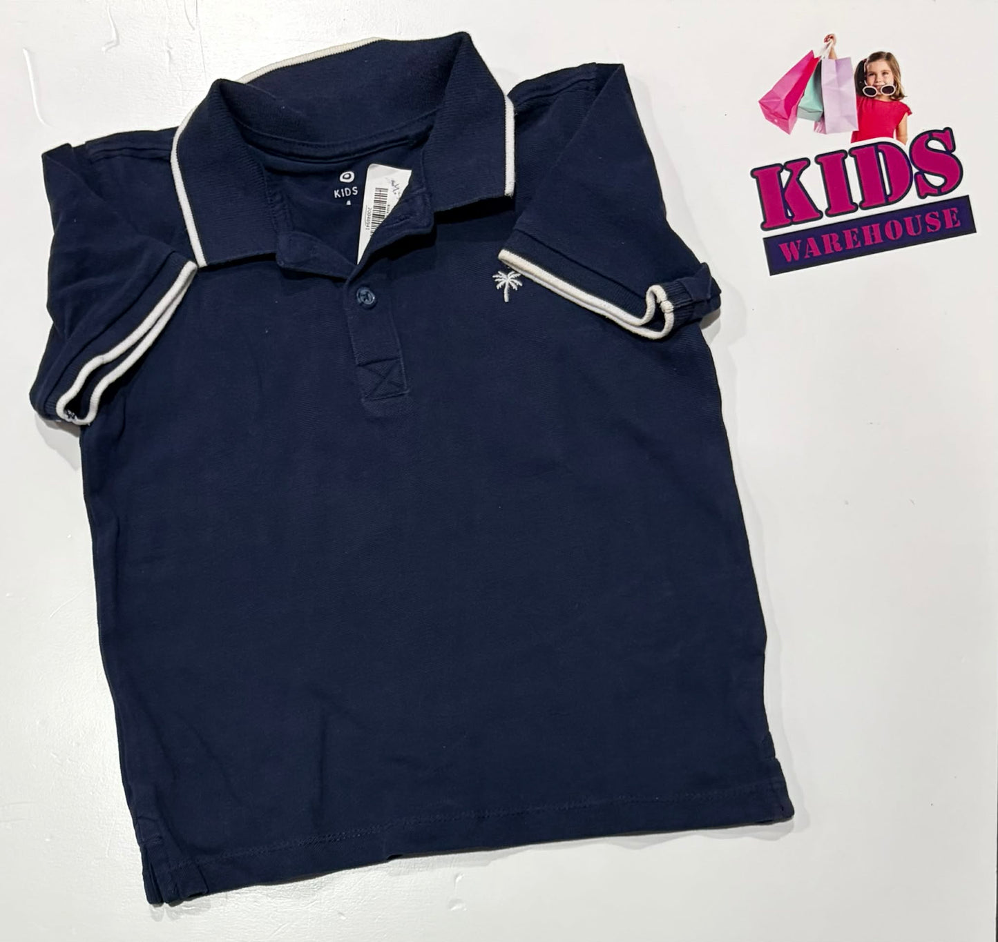 Target Dark Blue Polo Top Size 4