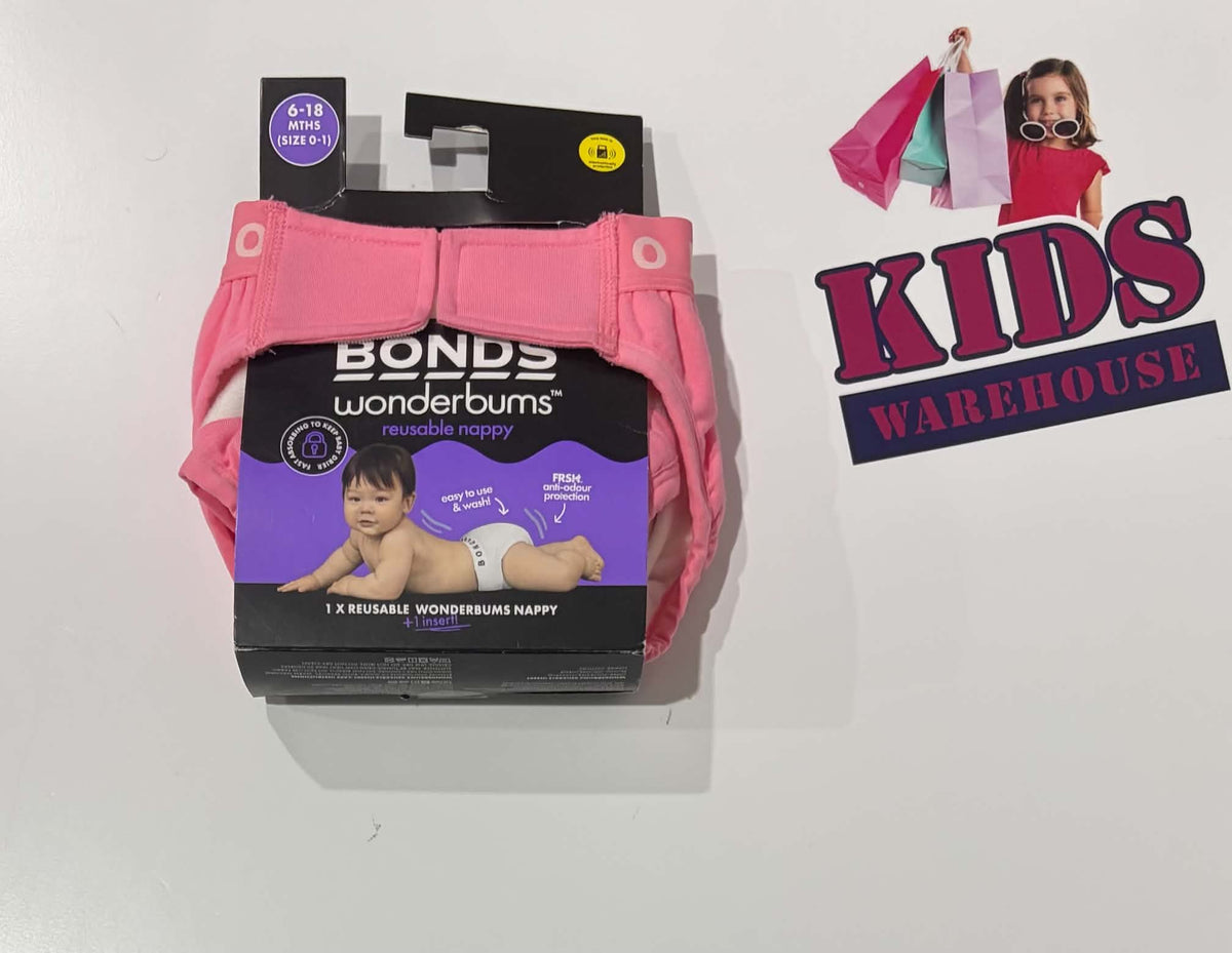 Not Used Bonds Pink Reusable Nappy Size 6-18 Months