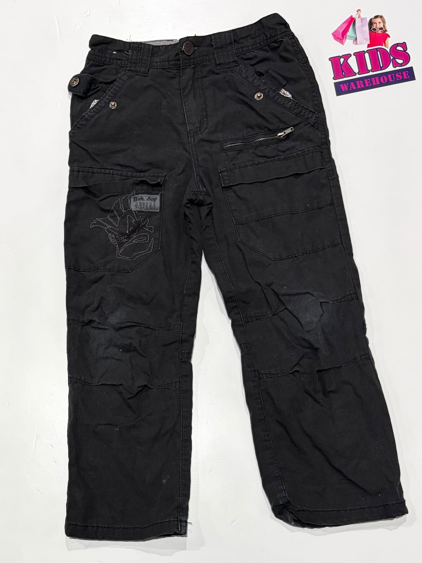 Bad Boy Black Cargo Pants Size 5