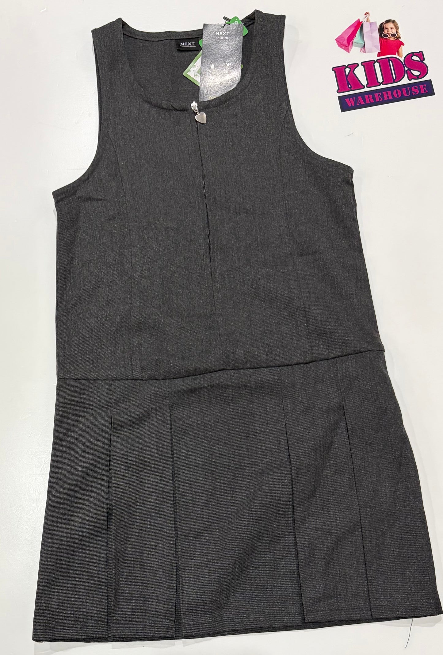 Not Used Next School, Slim Waist Grey Dress Size 8