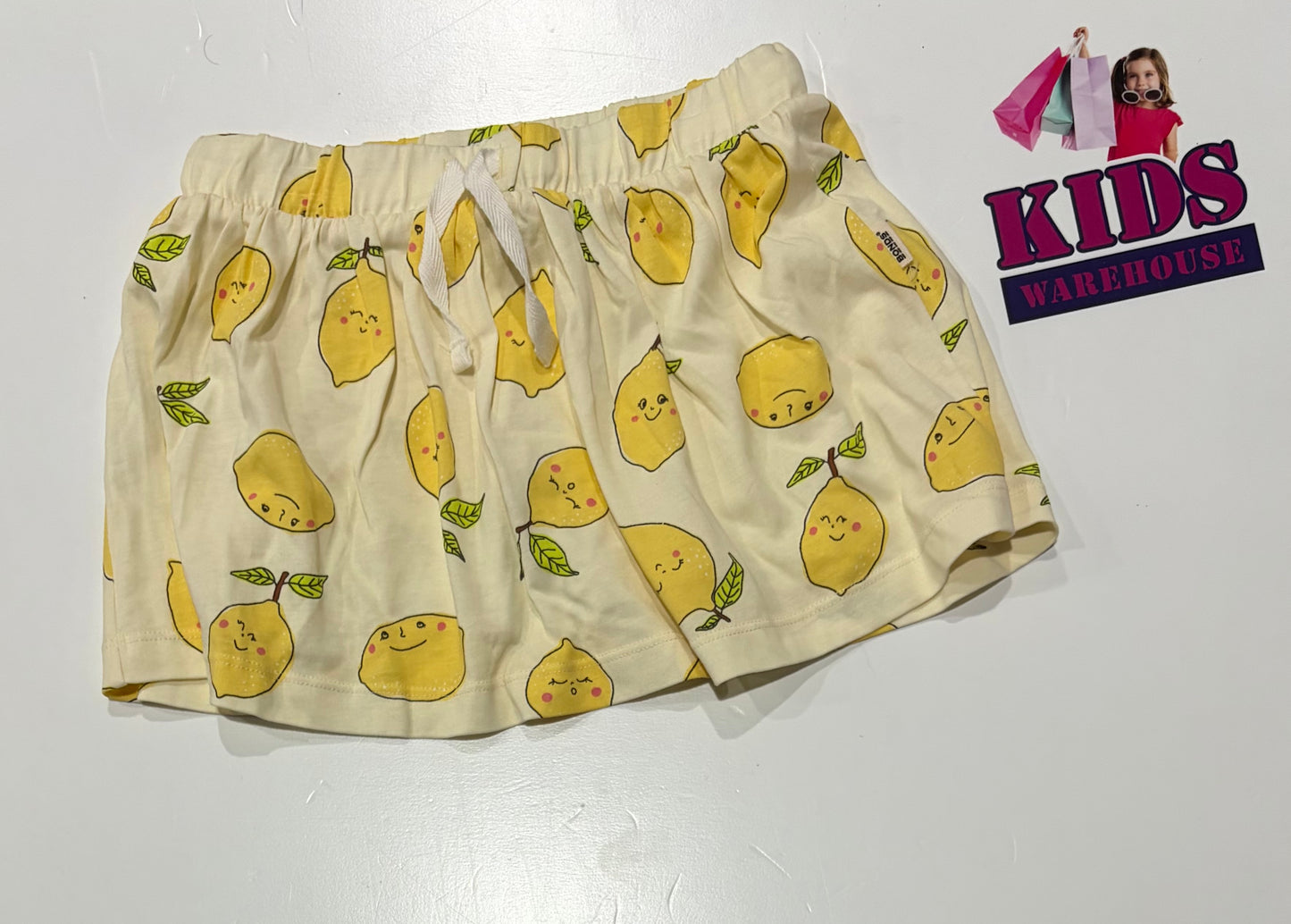 Bonds Yellow, Lemon Print Skirt Size 4