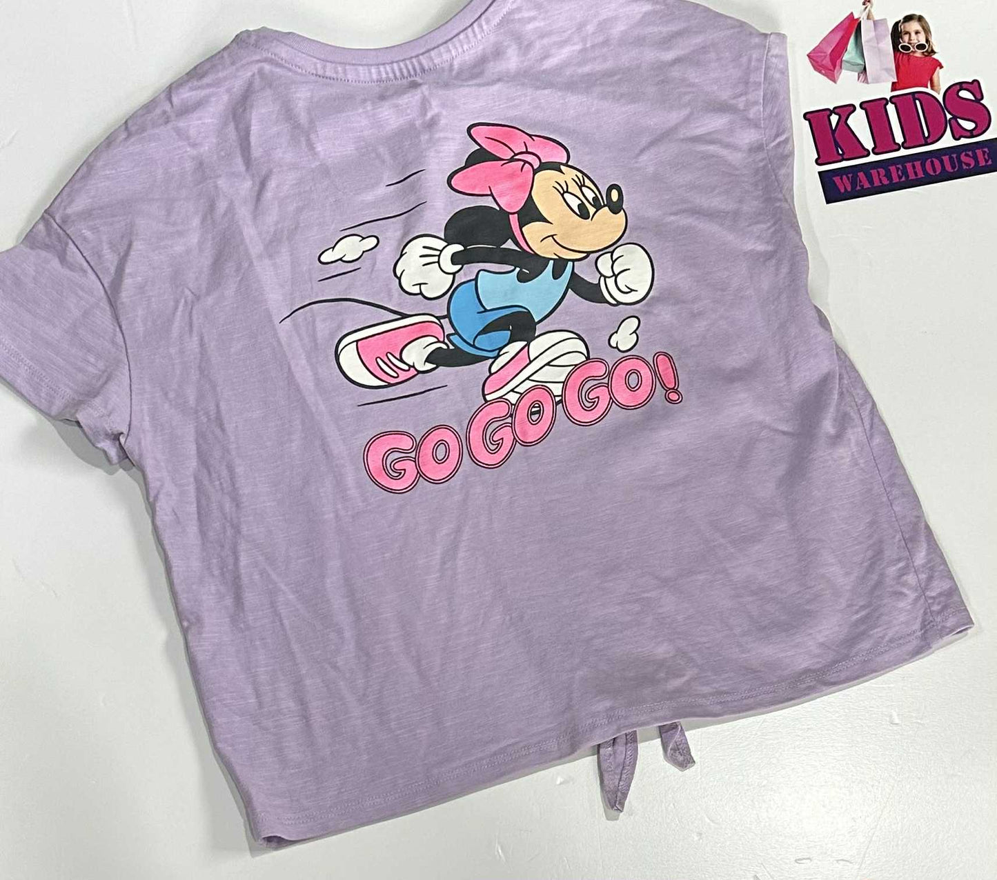 M&S Disney Purple Top With Minnie Mouse Print Size 7-8
