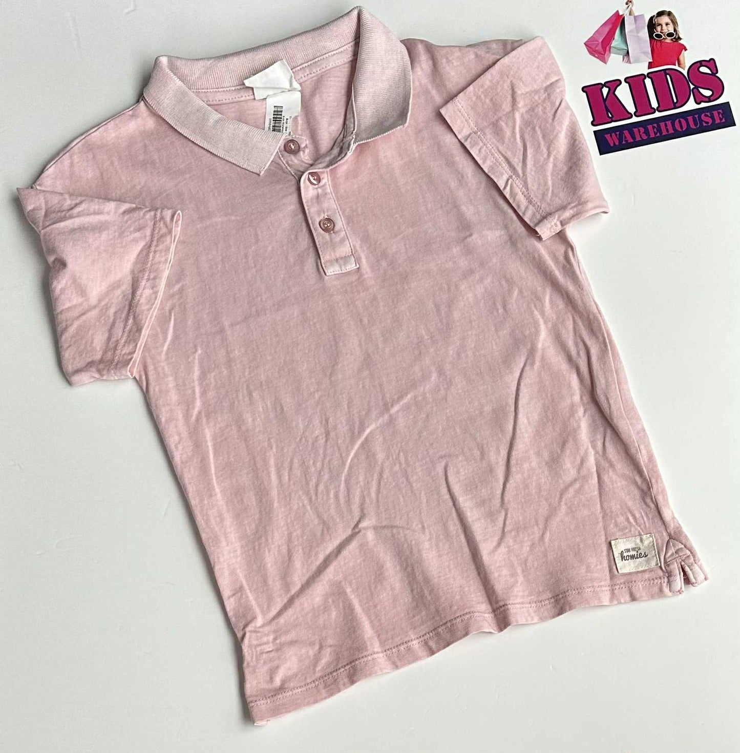 Cotton-On Pink Button Top Size 5