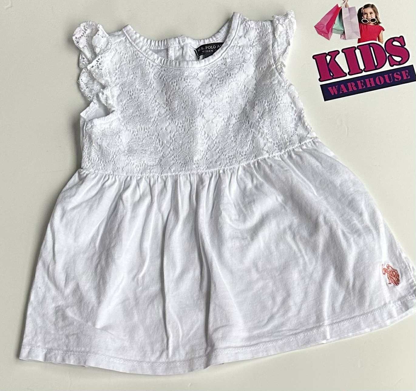 U.S Polo Assin White Dress Size 3