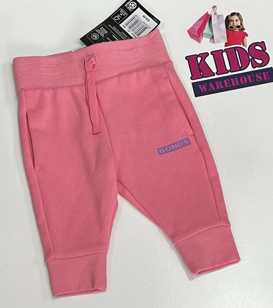 New Bonds Pink Pants Size 000 (RRP $26.99)