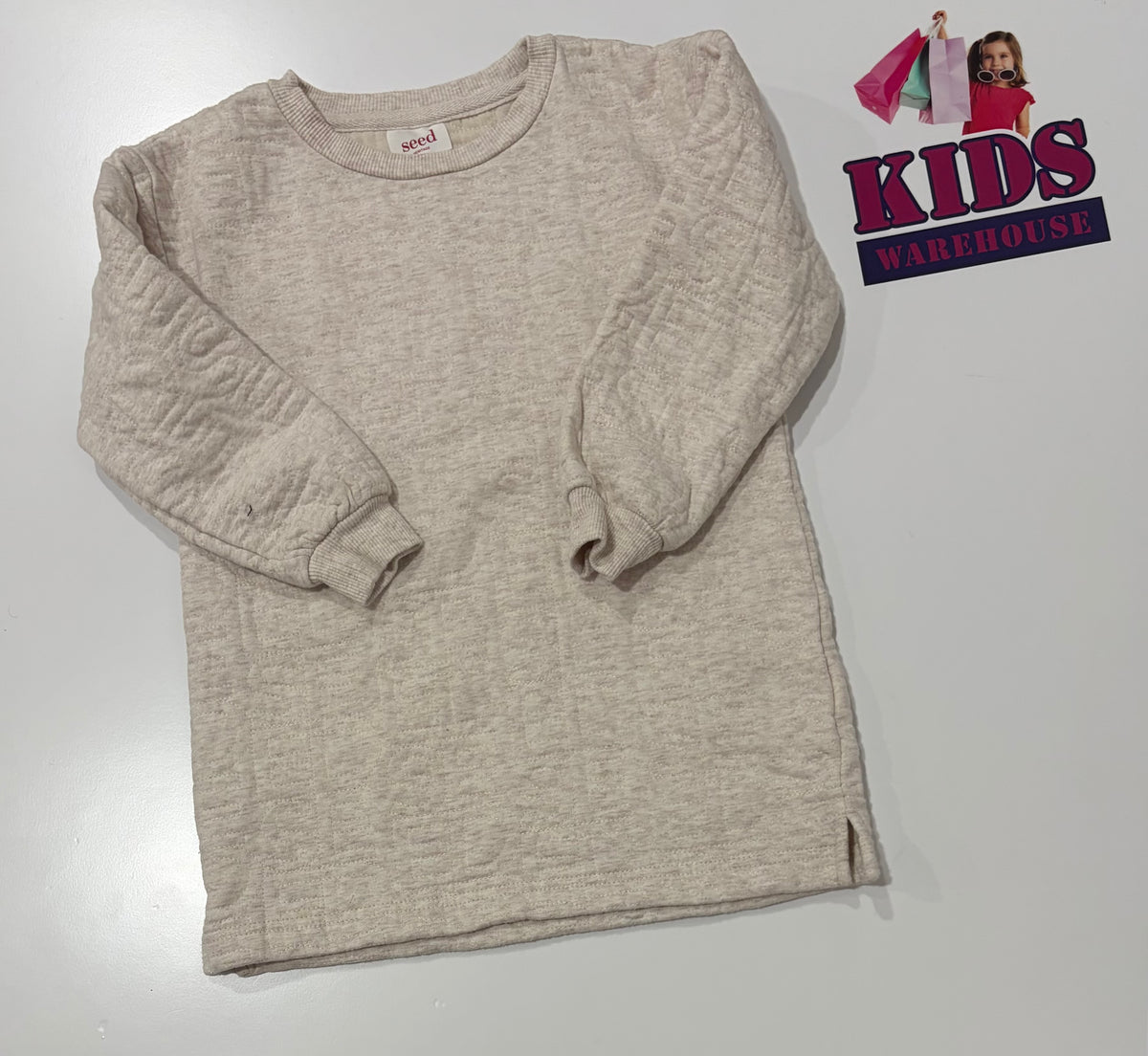Seed Heritage White Thick Sweater Size 5