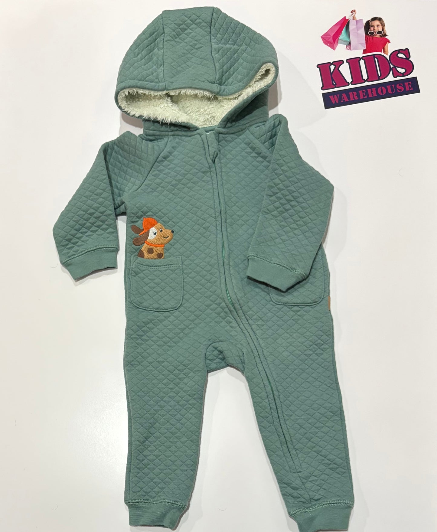 Sprout Green Hooded Jumpsuit Size 0