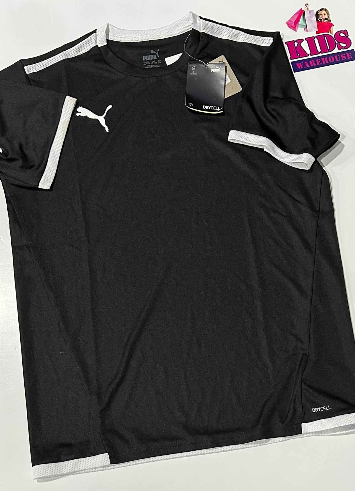 New Puma Black & White Top Size 16