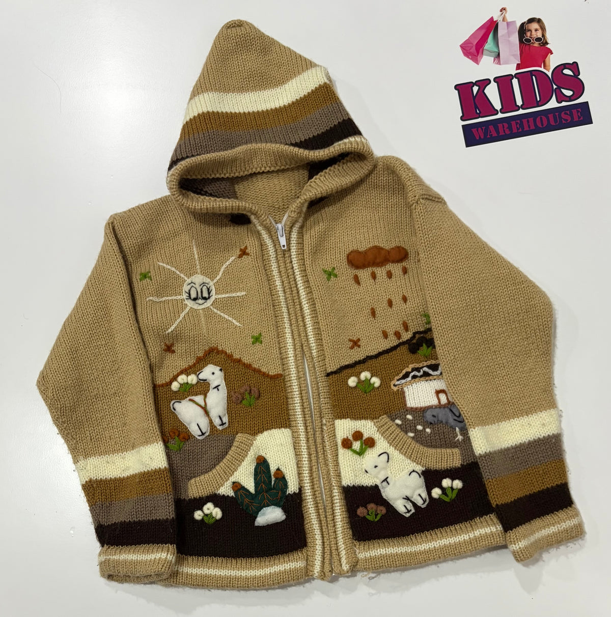 Knit Brown, Outback Theme Jumper Size 5