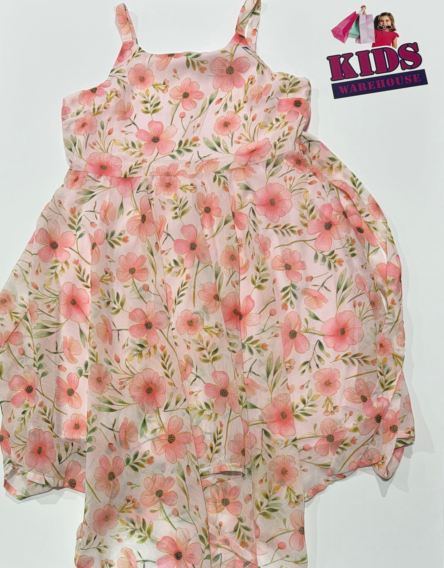 Origami Pink, Floral Print Dress Size 10
