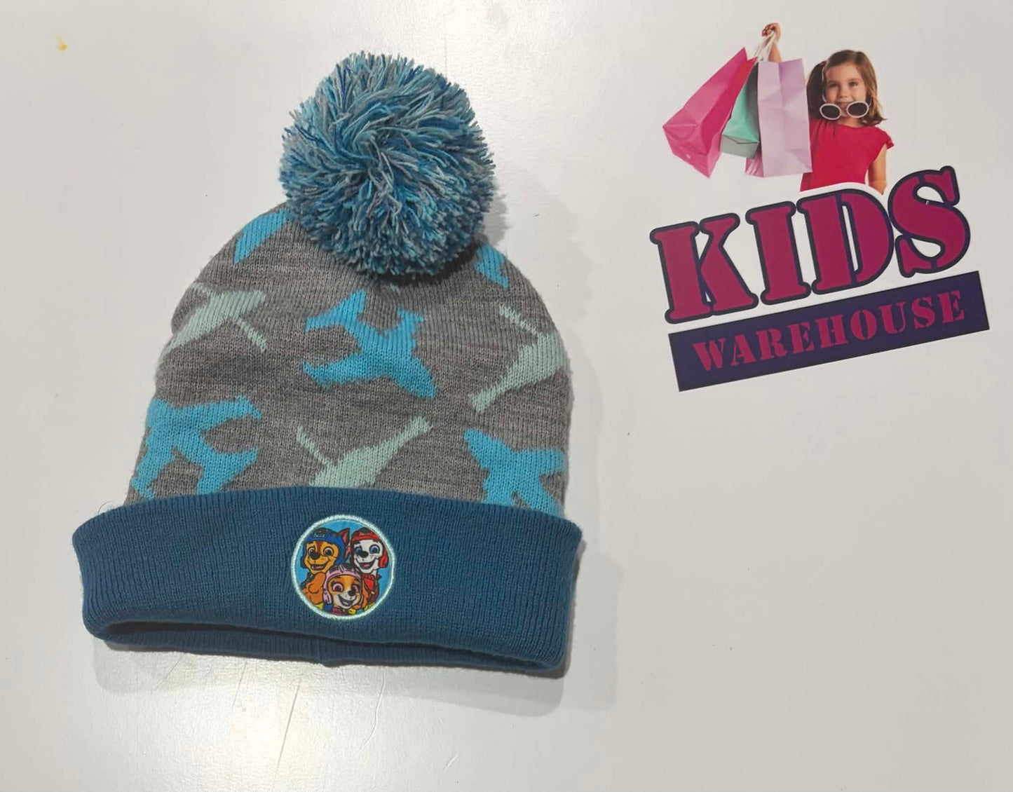 Paw Patrol Grey, Blue Beanie (Child)