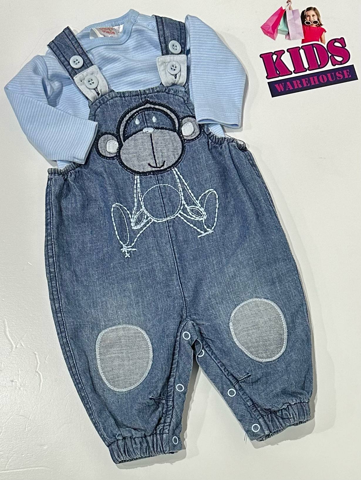 Ollies Place Blue Overalls Size 0000