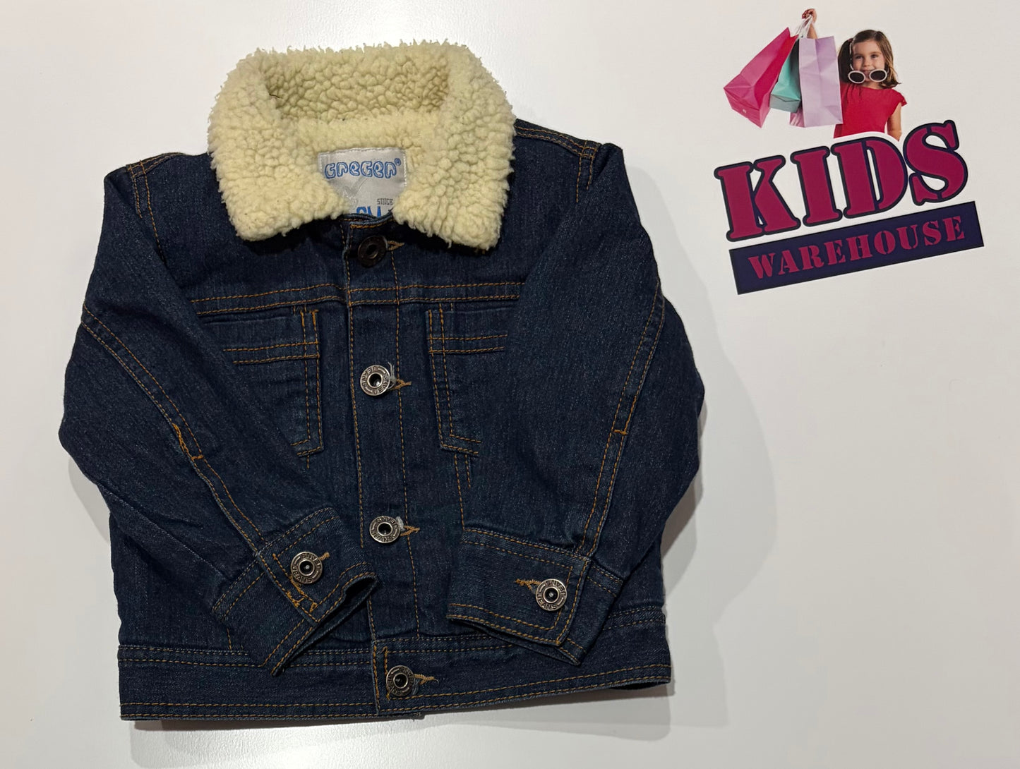 Crecen Denim, Fleece Lined Jacket Size 0