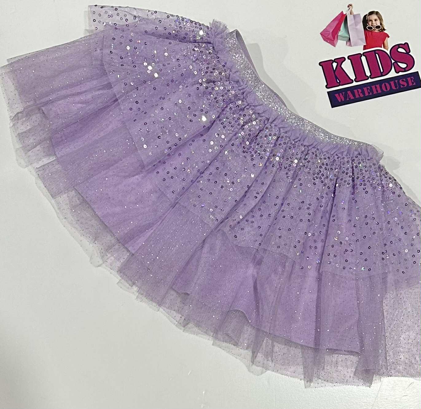 Anko Purple Skirt With Sparkly Pattern Size 2